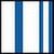 White Stick w/ Blue Stripes & Blue/White/Blue Base