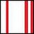White Stick w/ Red Stripes & Red/White/Red Base