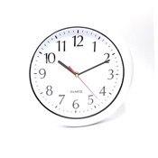 12” Clock, White