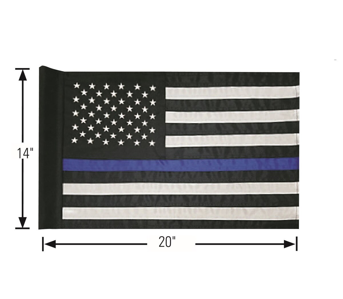 American Flag Blue Line