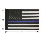 American Flag Blue Line