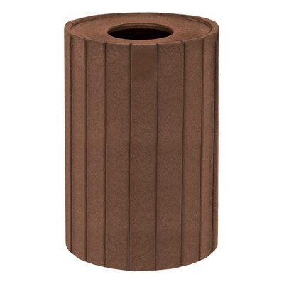 22 Gallon Round TrashContainerBrown