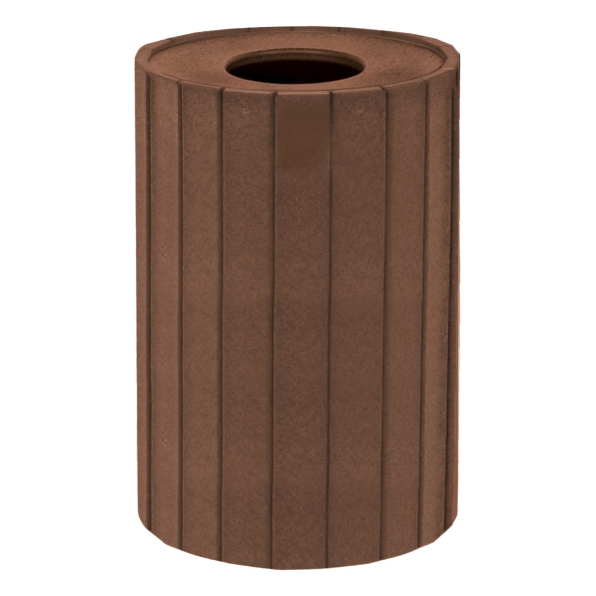 22 G Round Trash Container Brown