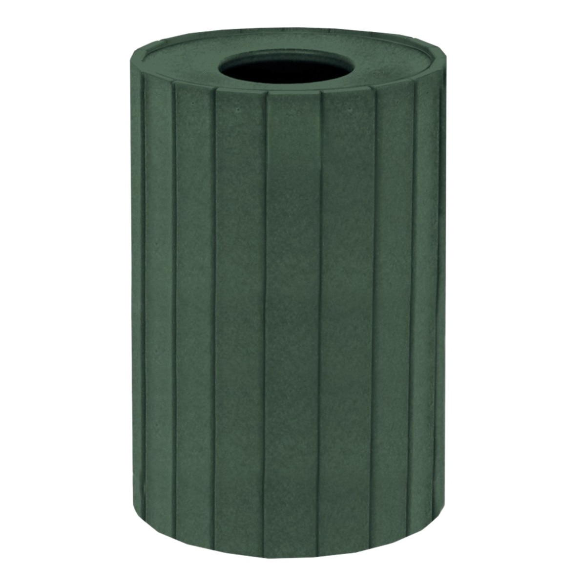 22 G Round Trash Container Green