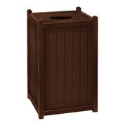 22 Gallon Square Trash Can Brown