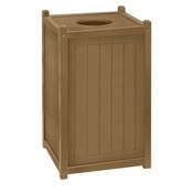 22 Gallon Square Trash CanDriftwood
