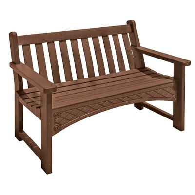 4' Heritage Bench Brown