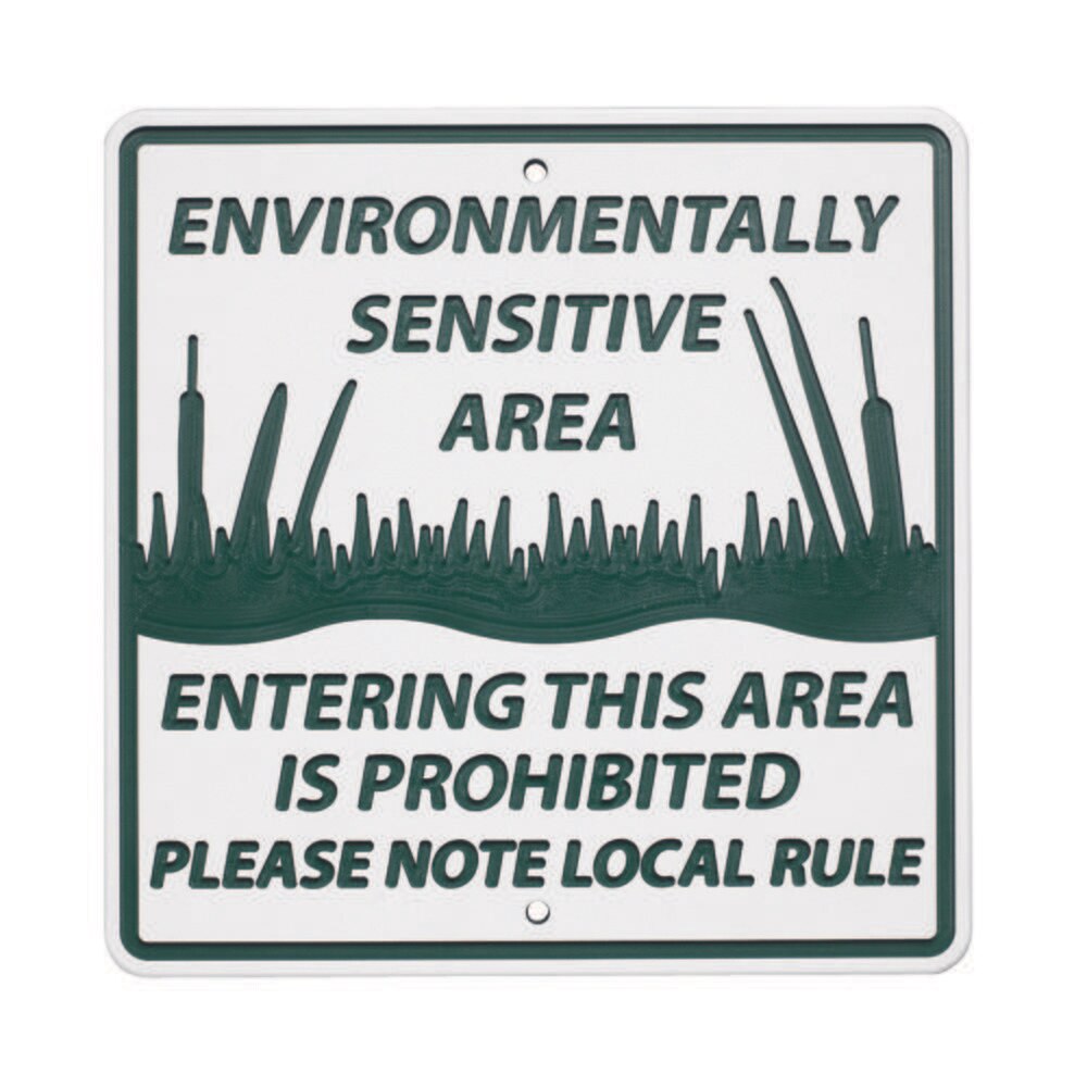 Environmentally Sensitive Area Sign | Wittek Golf