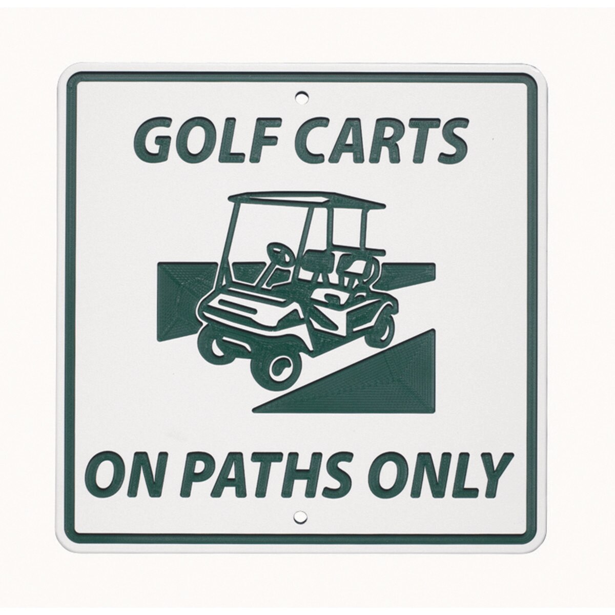 Golf Carts On Path Only sign