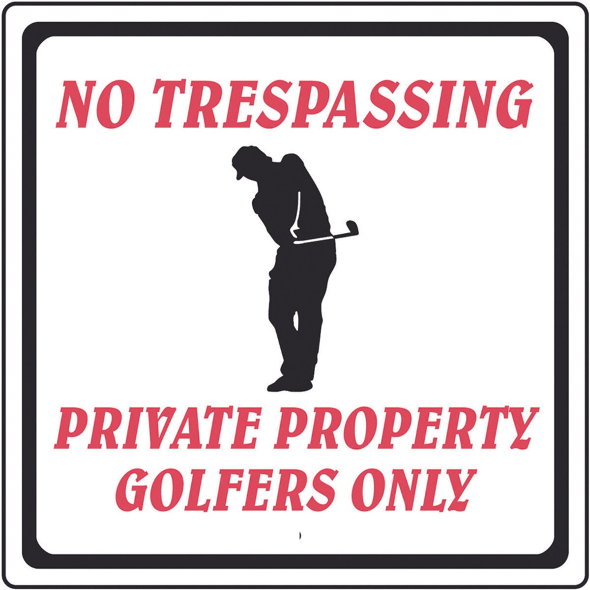 Aluminum Sign - No Trespassing