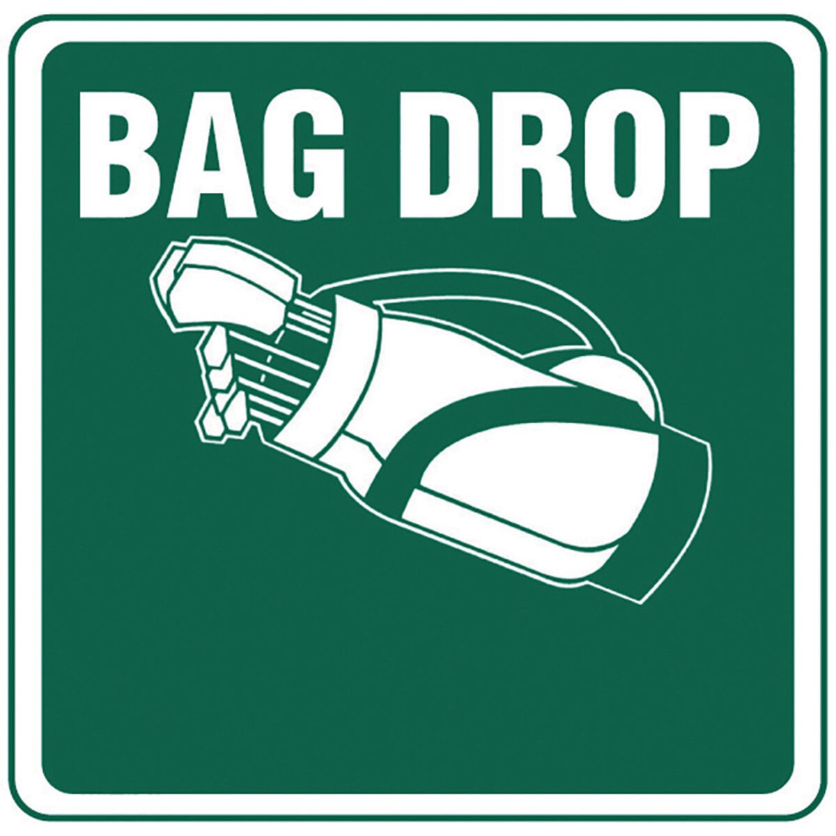 12"X12"Aluminum Sign Bag Drop