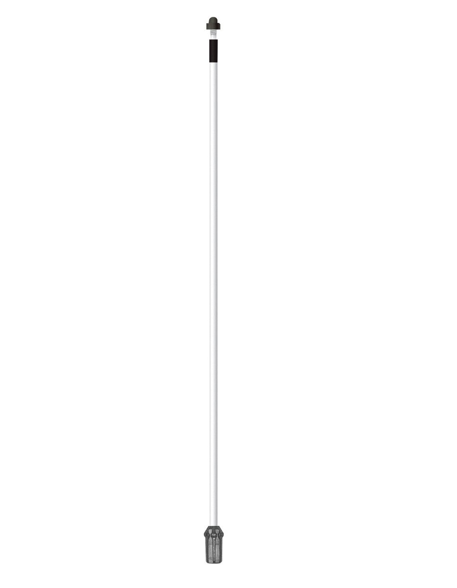5 White 1/2 Regulation Flag Stick