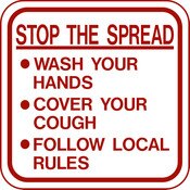 12" x 12" Aluminum Sign - Stop The