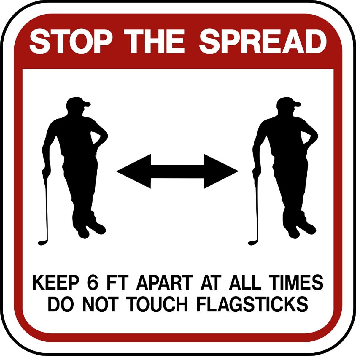 12" x 12" Aluminum Sign - "Stop The