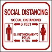 12" x 12" Aluminum Sign - "Social D