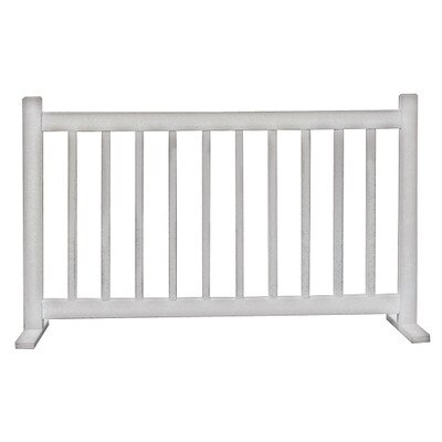 6' Barrier W/T Feet White