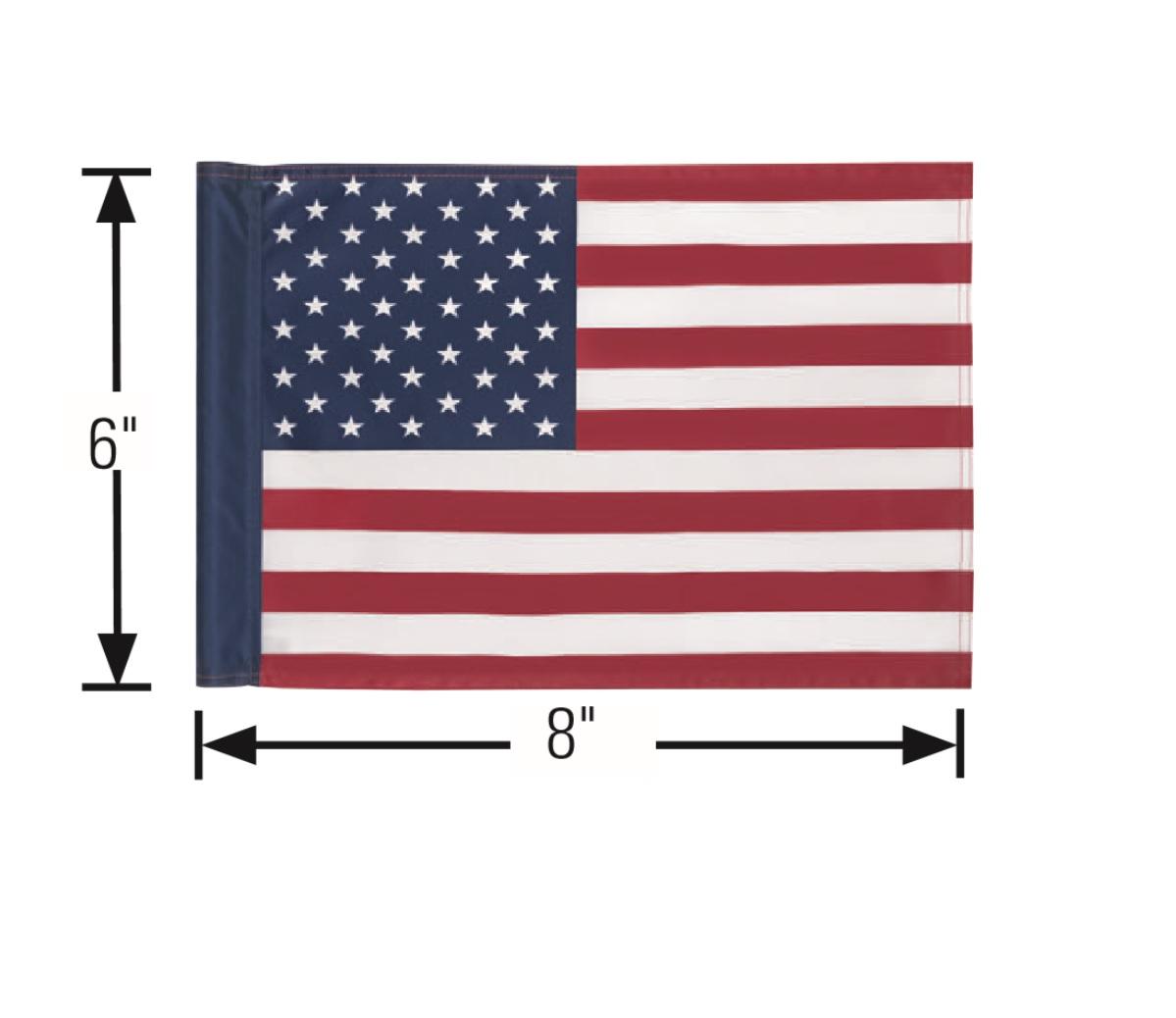 6x8 Screen Printed American Flag – Made in USA | Wittek Golf