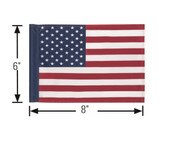 6"x8" Screen Printed American Flag