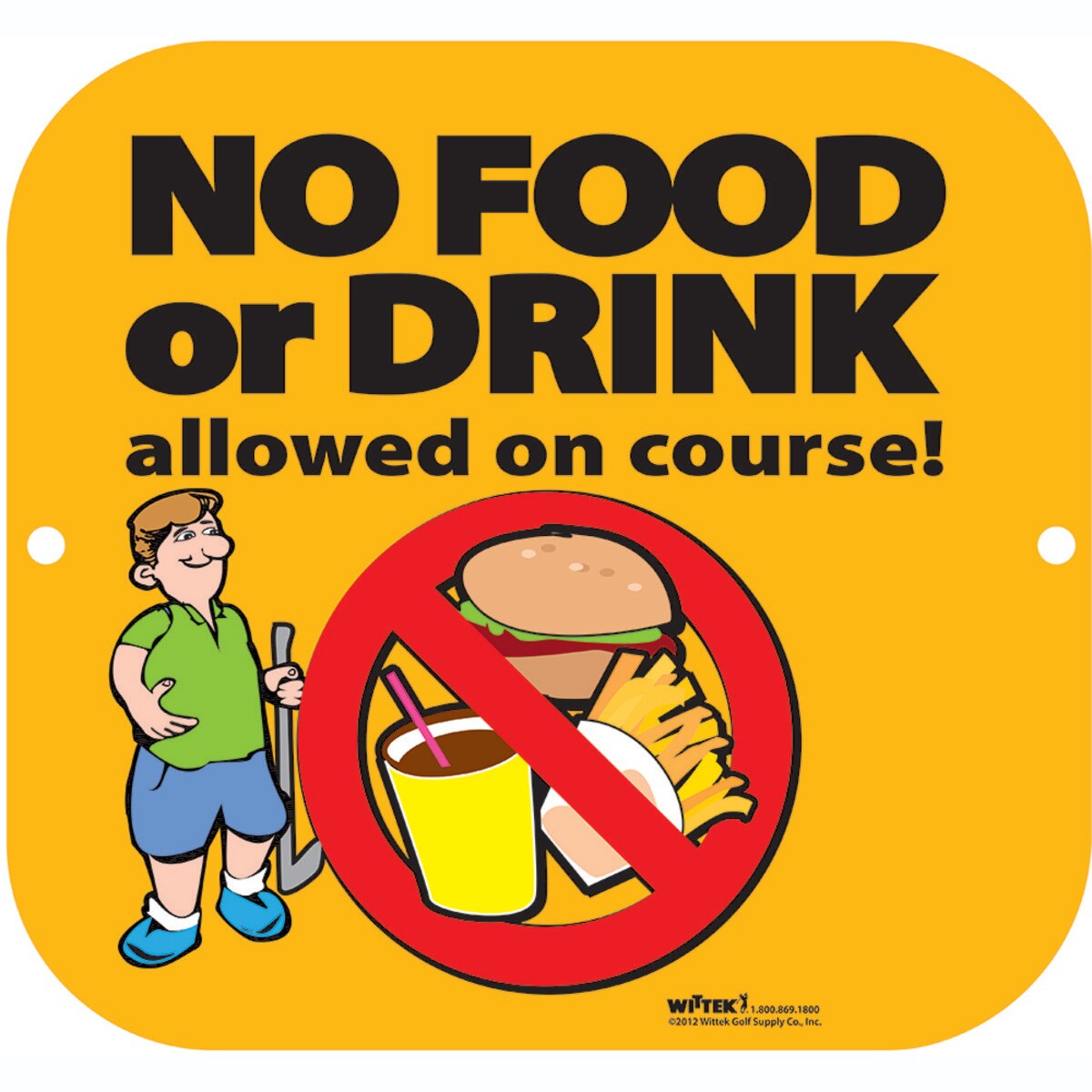 NO FOOD OR DRINK SIGN