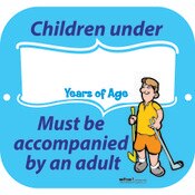 CHILDREN UNDER AGE SIGN
