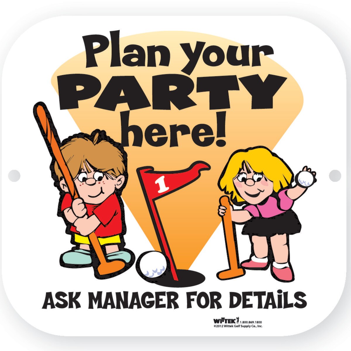 PLAN YOUR PARTY HERE SIGN