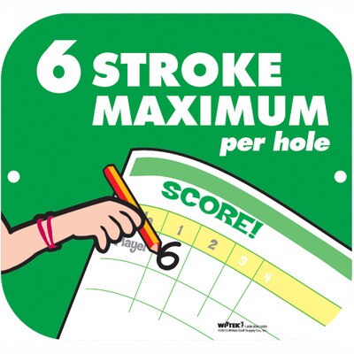6 STROKE MAXIMUM SIGN