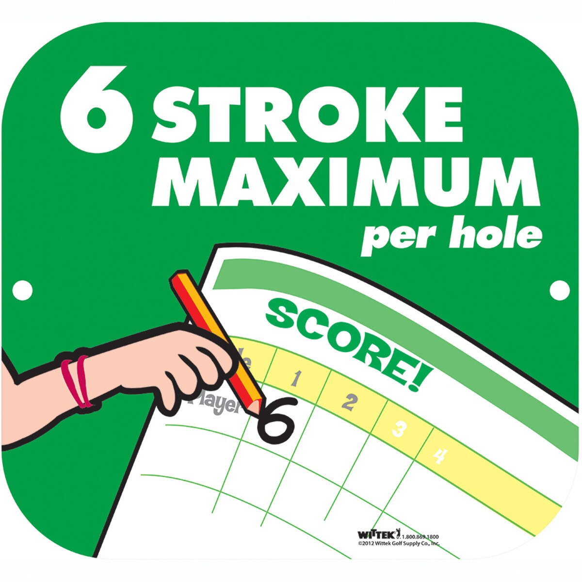 6 STROKE MAXIMUM SIGN