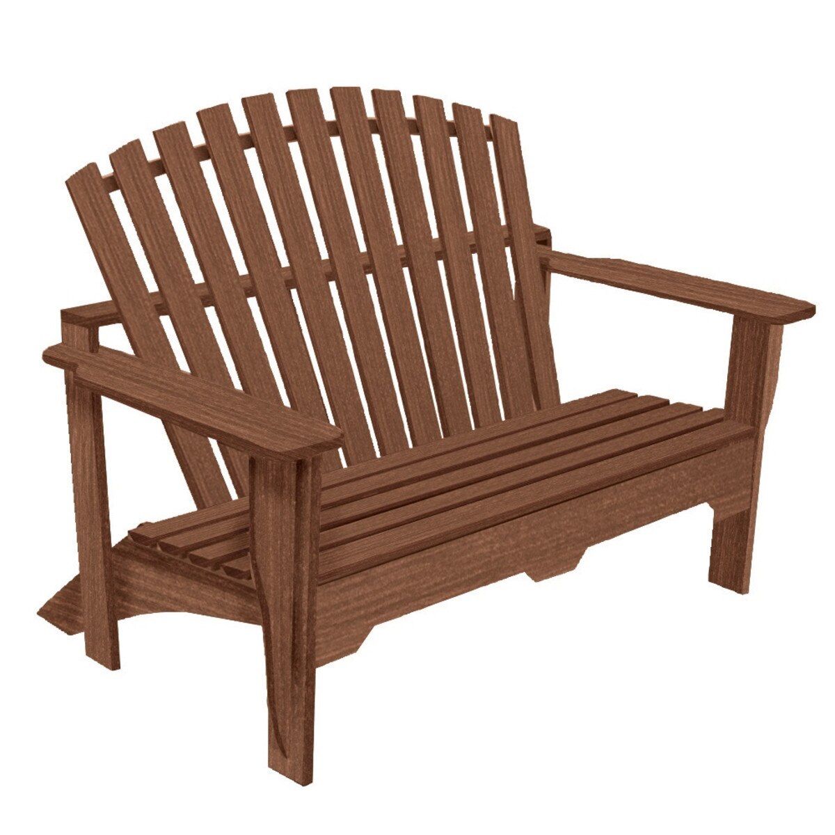 Adirondack Bench Walnut