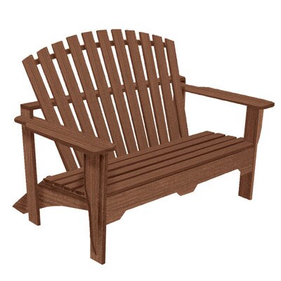 Adirondack Bench Walnut