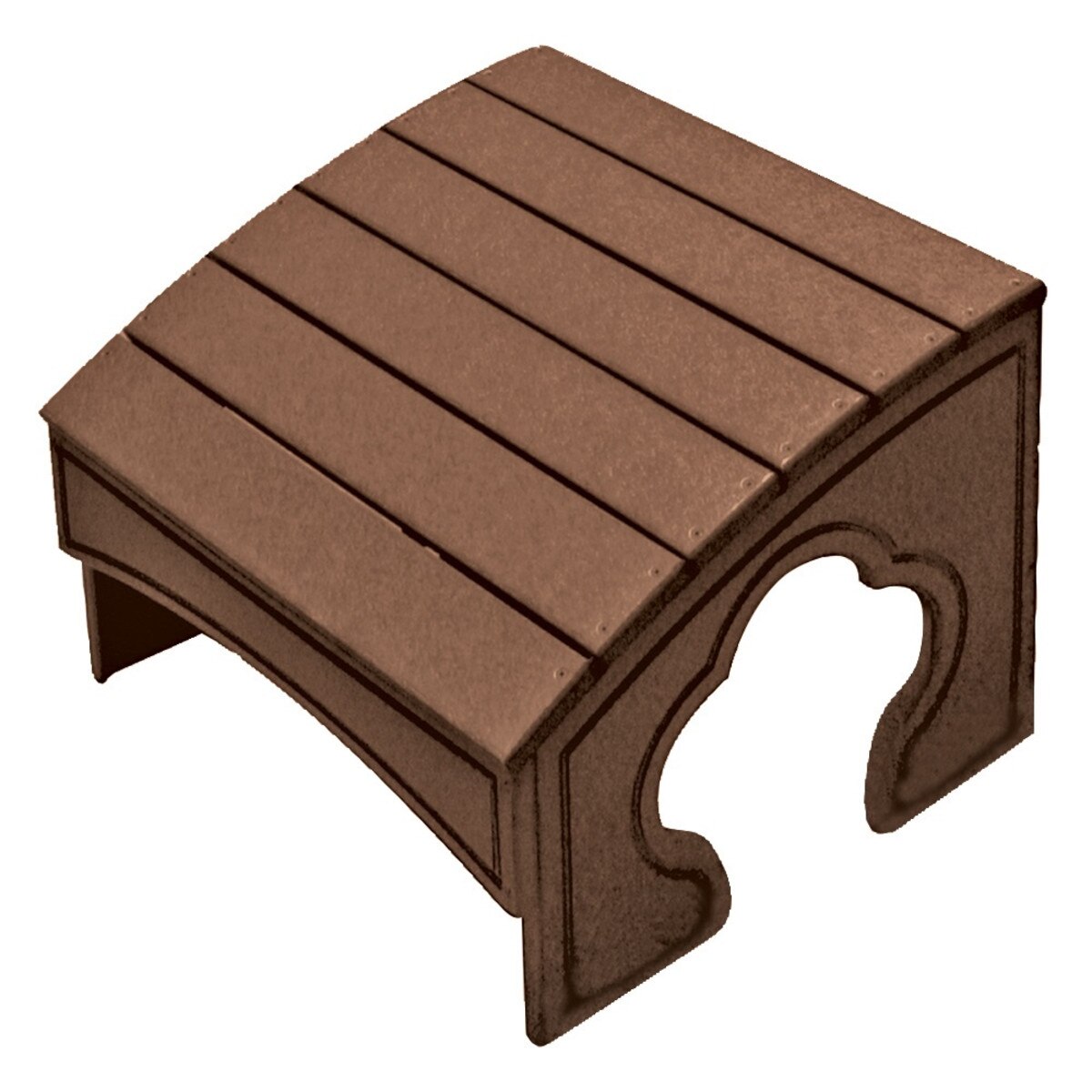 Adirondack Foot Stool Brown