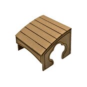 Adirondack Foot Stool Driftwood