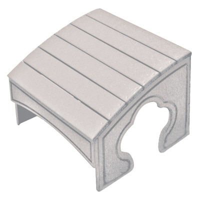 Adirondack Foot Stool White