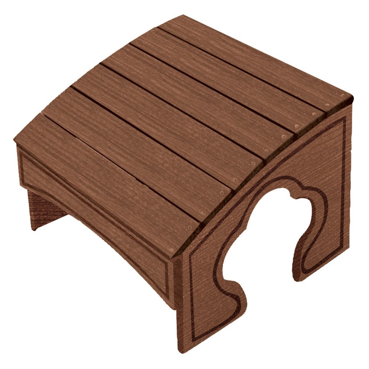 Adirondack Foot Stool Walnut