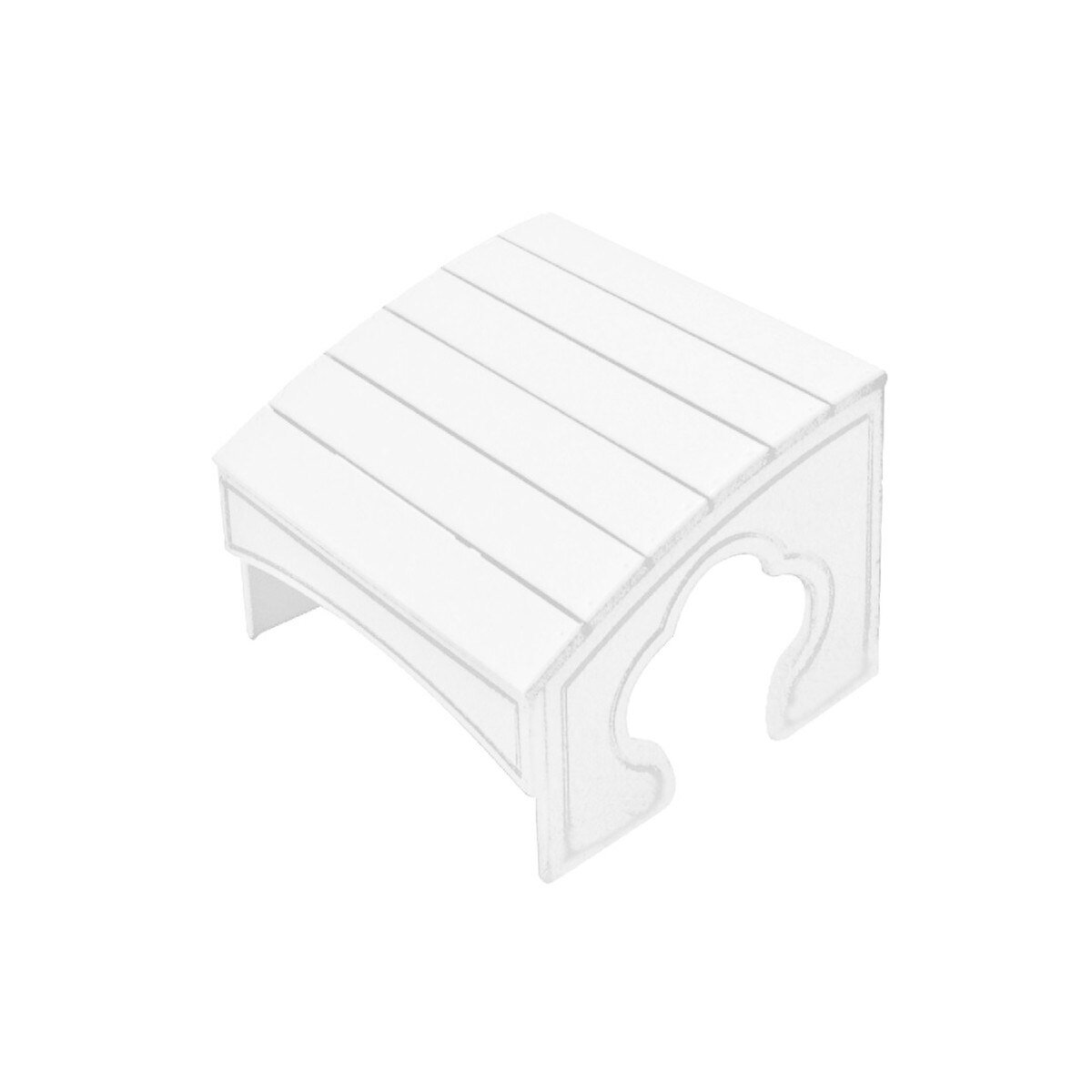Adirondack Foot Stool White