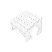 Adirondack Foot Stool White