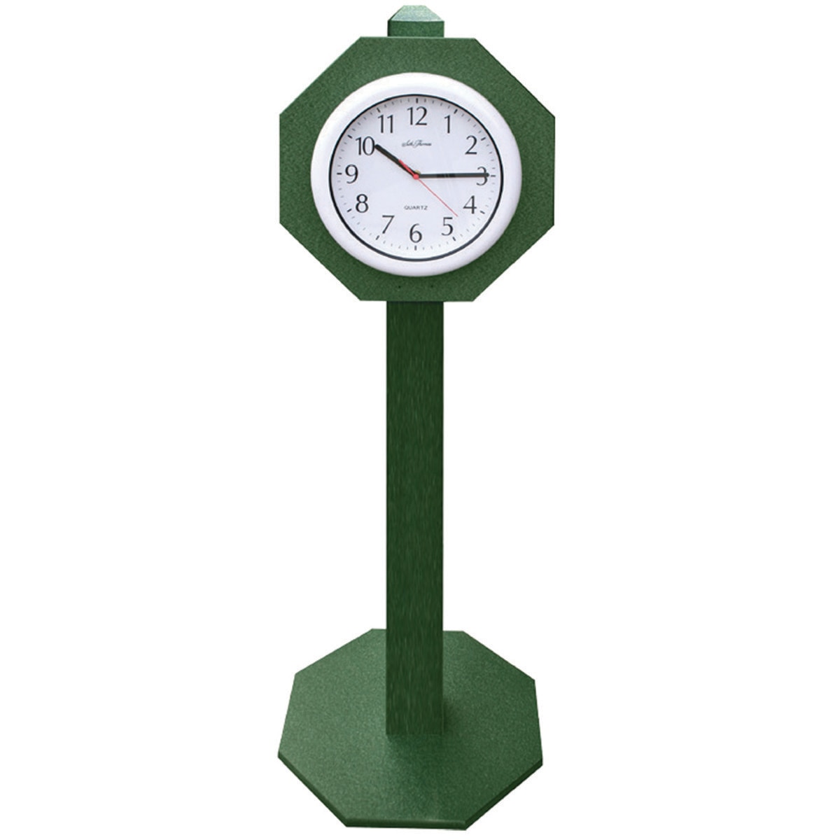 Clock On Post