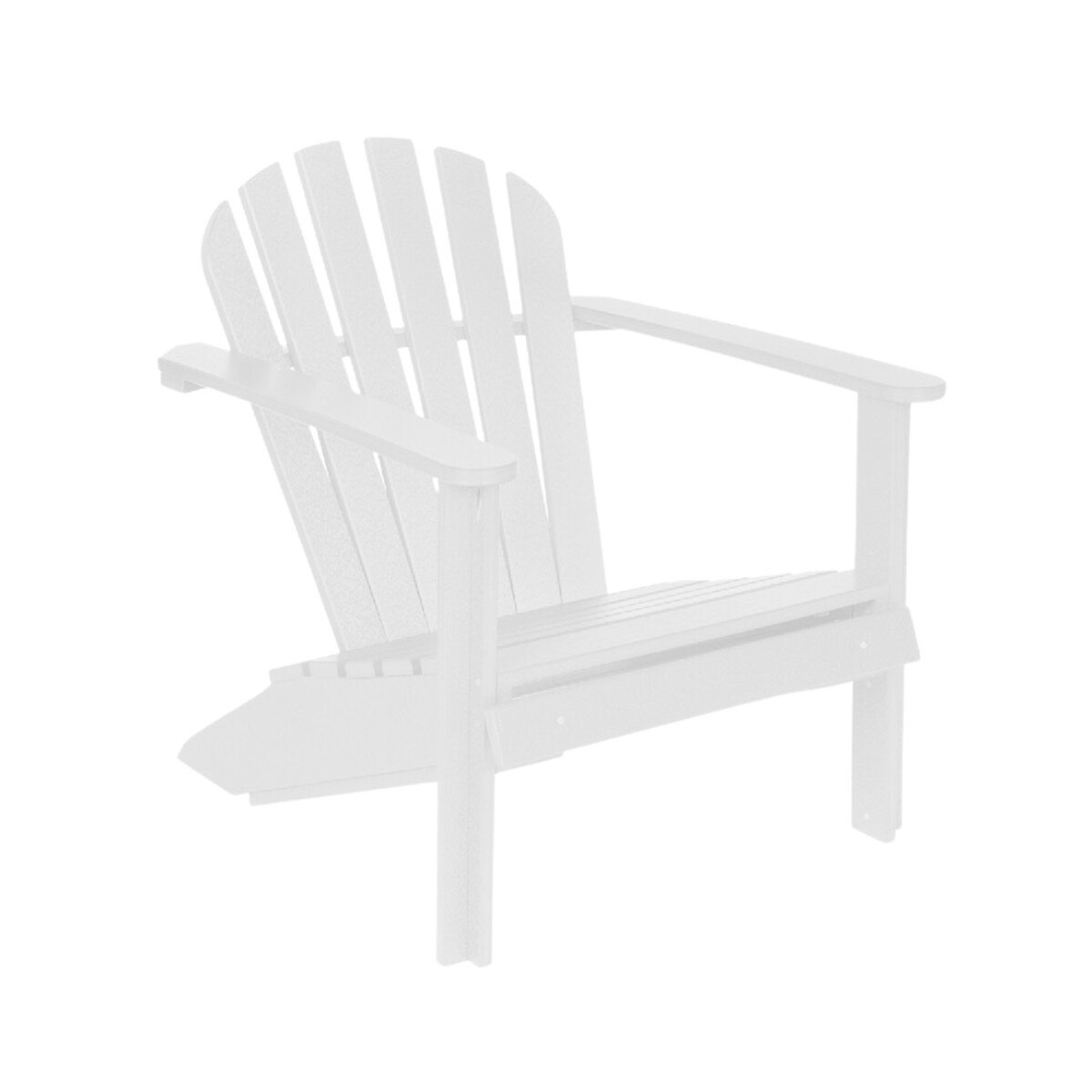Cozy Adirondack Chair White