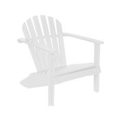 Cozy Adirondack Chair White