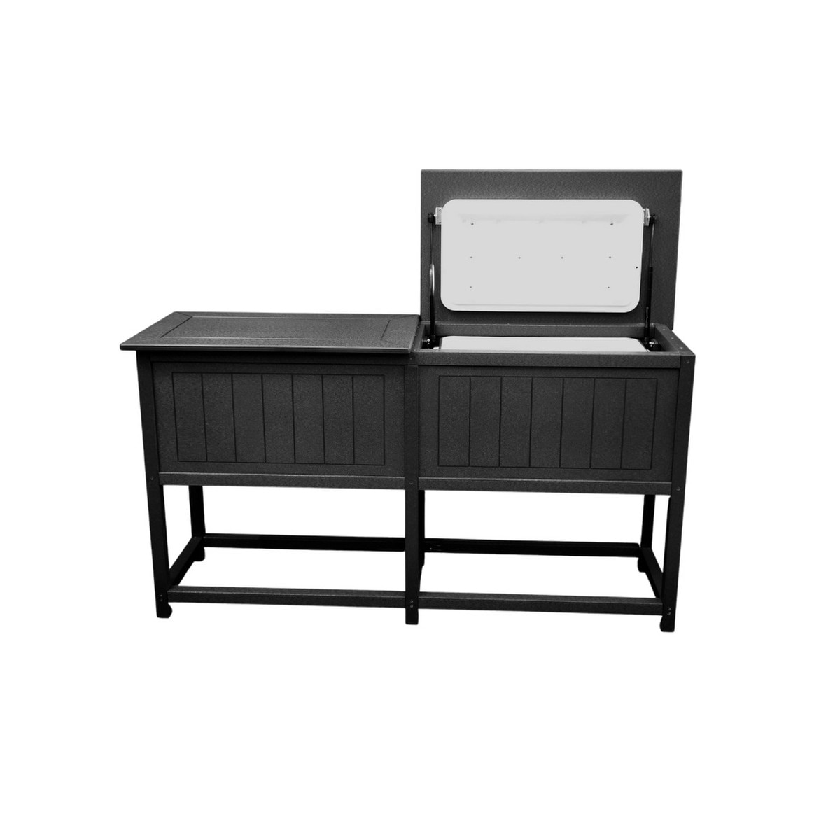 Double Raised Ice Chest Black