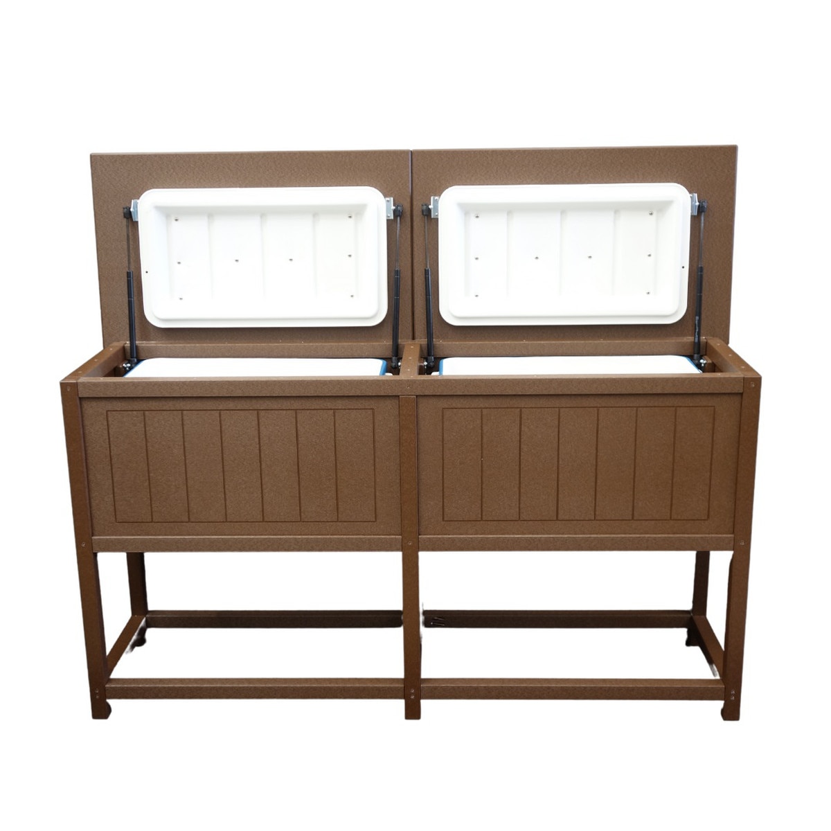 Double Raised Ice Chest Brown