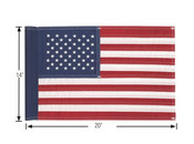14x20 Embroidered American Flag