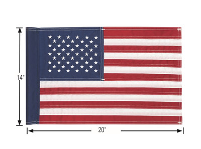 14x20 Embroidered American Flag