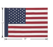 14x20 Screen Printed American Flag
