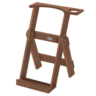Folding Bag Stand Cup Holder Brown