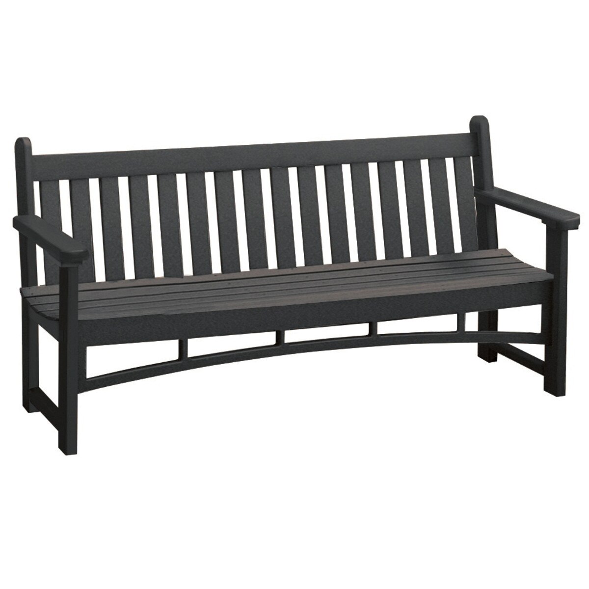 6' Heritage Bench Black