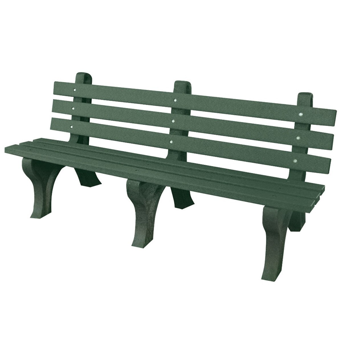 High Back Bench 6' Green