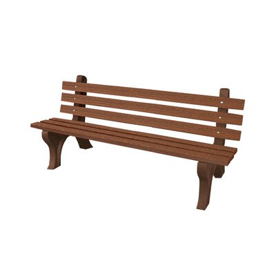 High Back Bench 4' Walnut