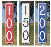 Vertical Yardage Markers