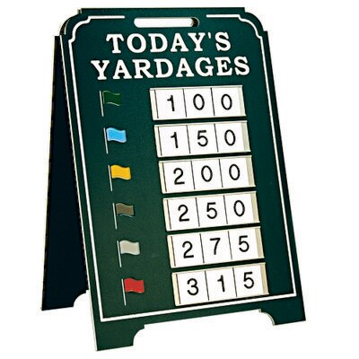 Today's Yardages - Large A-Frame