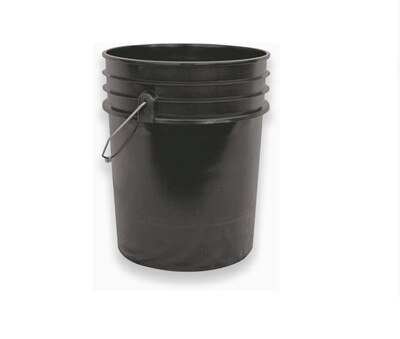 BLACK 5 GALLON BUCKET